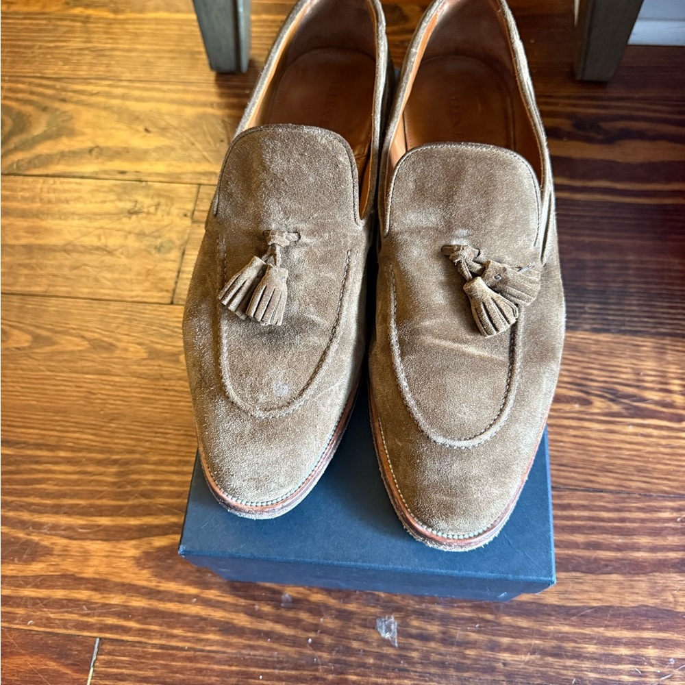 Allen Edmonds Suede Brown Slip-On Loafers with Premium Craftsmanship